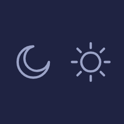 Icônes de la lune et du soleil